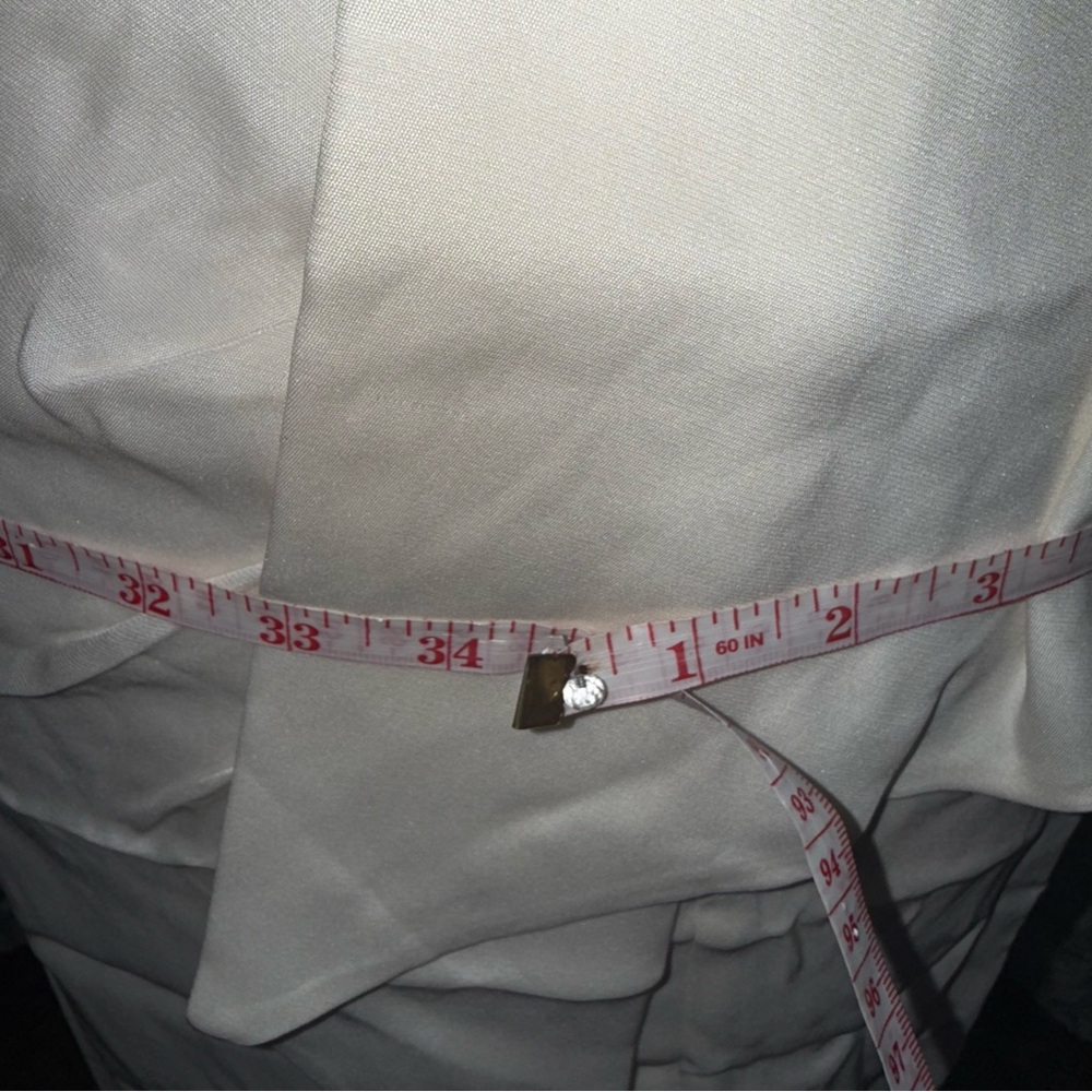 Ann Taylor ivory white and silver straps size 0 NWT bridal prom wedding dress - Picture 9 of 16